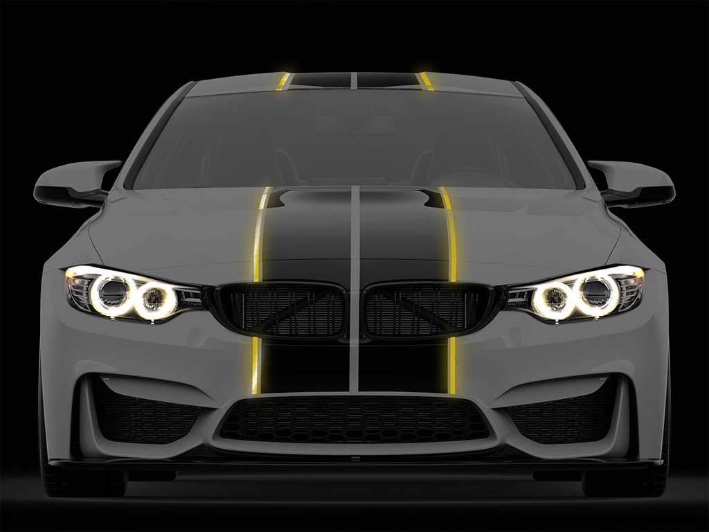 3M Lemon Yellow Reflective Racing Striping Stickers