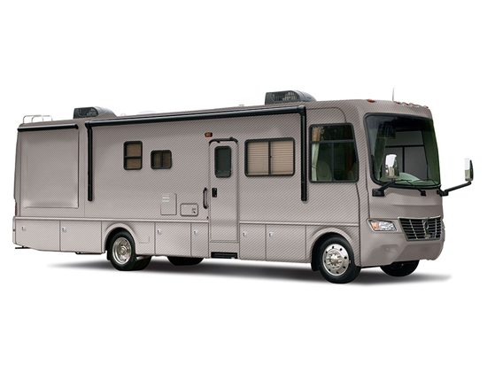 Rwraps 3D Carbon Fiber Silver Recreational Vehicle Wraps