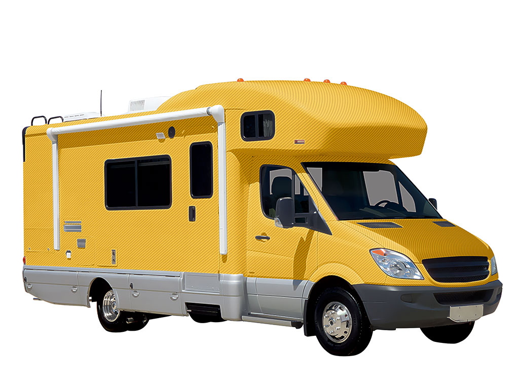 Rwraps 3D Carbon Fiber Yellow DIY RV Wraps