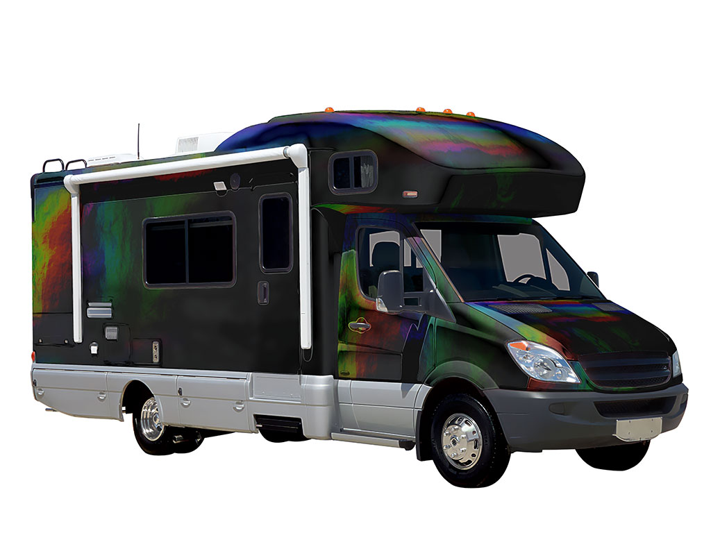 Rwraps Holographic Chrome Black Neochrome DIY RV Wraps