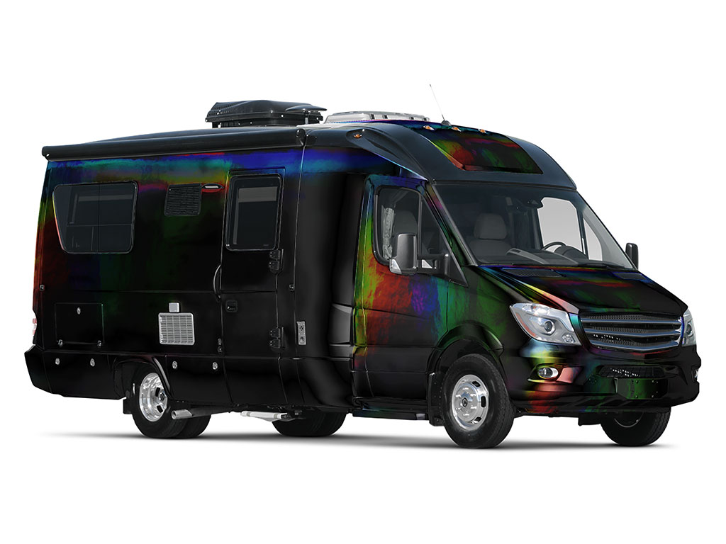 Rwraps Holographic Chrome Black Neochrome Do-It-Yourself RV Wraps