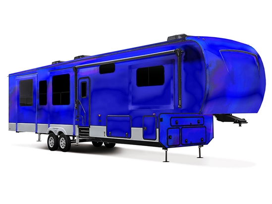 Rwraps Holographic Chrome Blue Neochrome RV Vinyl Wraps