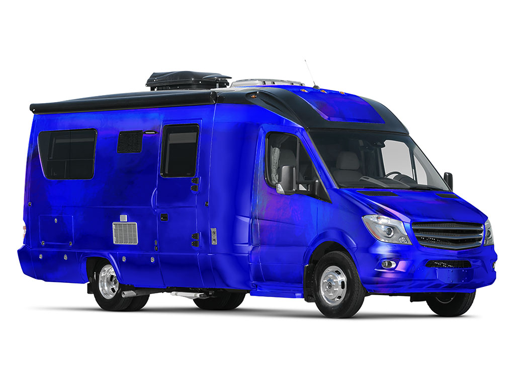 Rwraps Holographic Chrome Blue Neochrome Do-It-Yourself RV Wraps