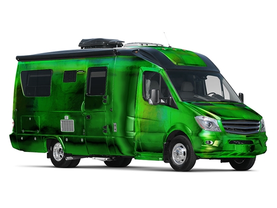 Rwraps Holographic Chrome Green Neochrome Do-It-Yourself RV Wraps