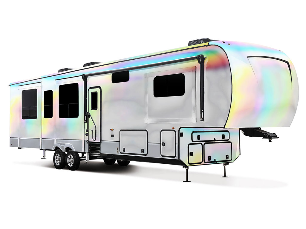 Rwraps Holographic Chrome Silver Neochrome (Matte) RV Vinyl Wraps