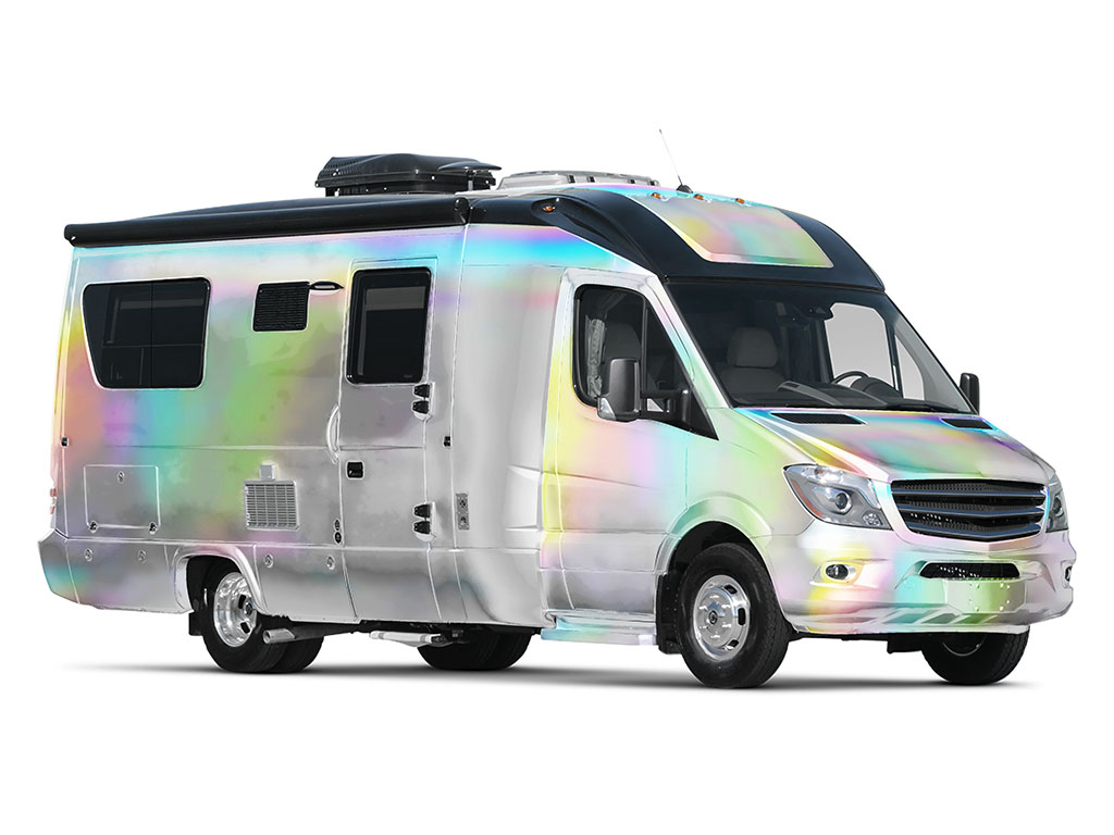 Rwraps Holographic Chrome Silver Neochrome (Matte) Do-It-Yourself RV Wraps