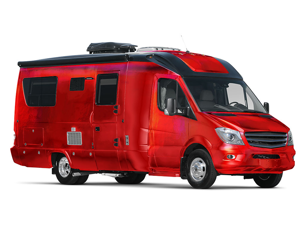 Rwraps Holographic Chrome Red Neochrome Do-It-Yourself RV Wraps