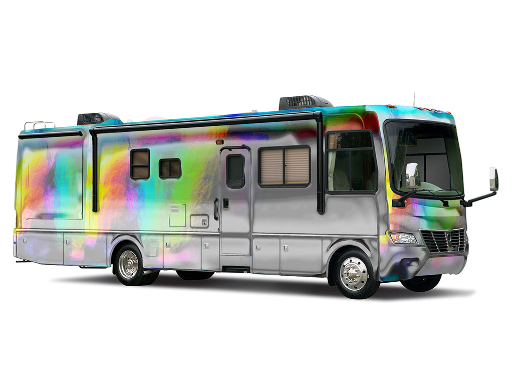 Rwraps Holographic Chrome Silver Neochrome Recreational Vehicle Wraps