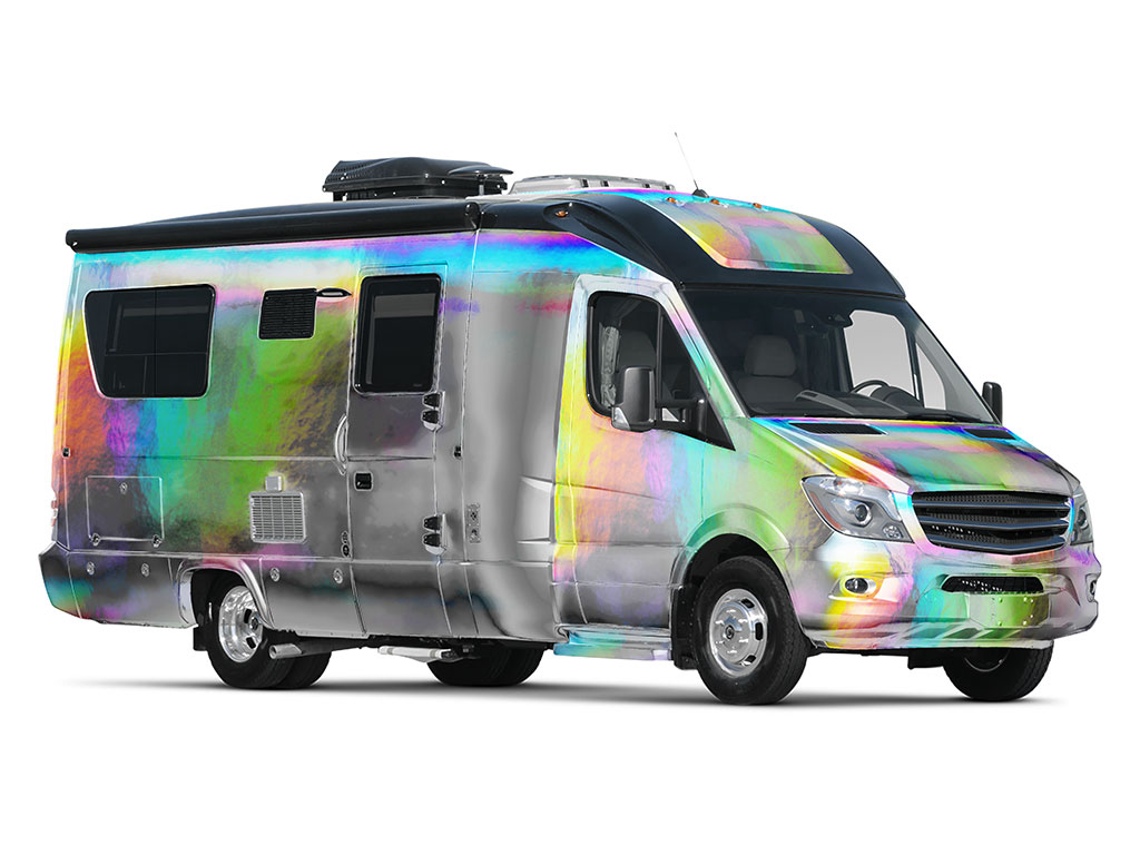 Rwraps Holographic Chrome Silver Neochrome Do-It-Yourself RV Wraps