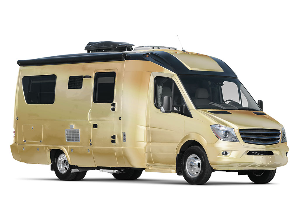 Rwraps Matte Chrome Champagne Do-It-Yourself RV Wraps