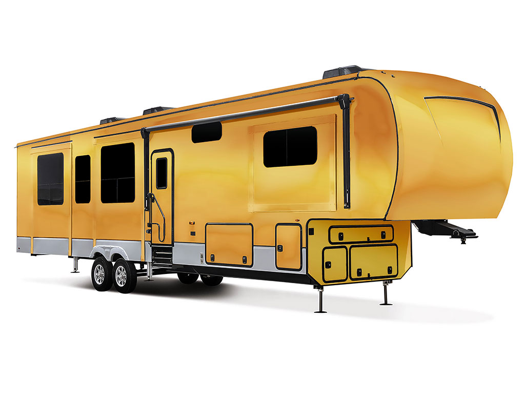 Rwraps Matte Chrome Gold RV Vinyl Wraps