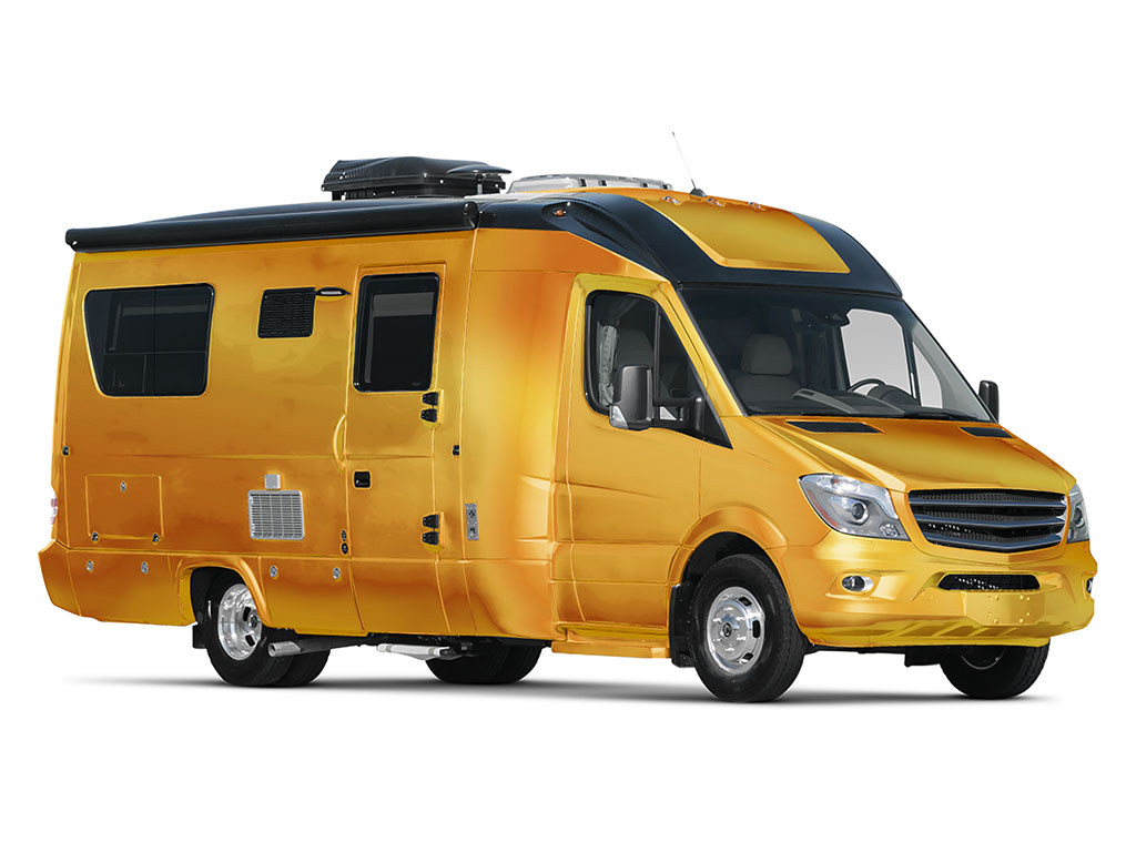 Rwraps Matte Chrome Gold Do-It-Yourself RV Wraps