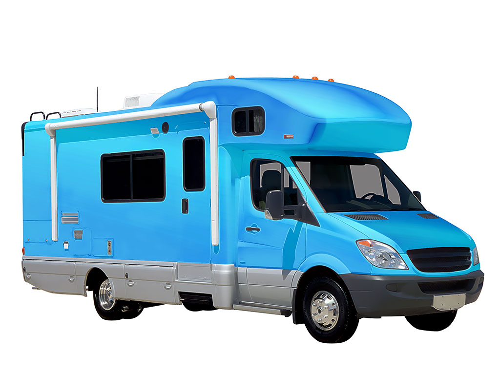 Rwraps Matte Chrome Light Blue DIY RV Wraps