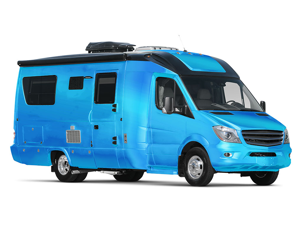 Rwraps Matte Chrome Light Blue Do-It-Yourself RV Wraps