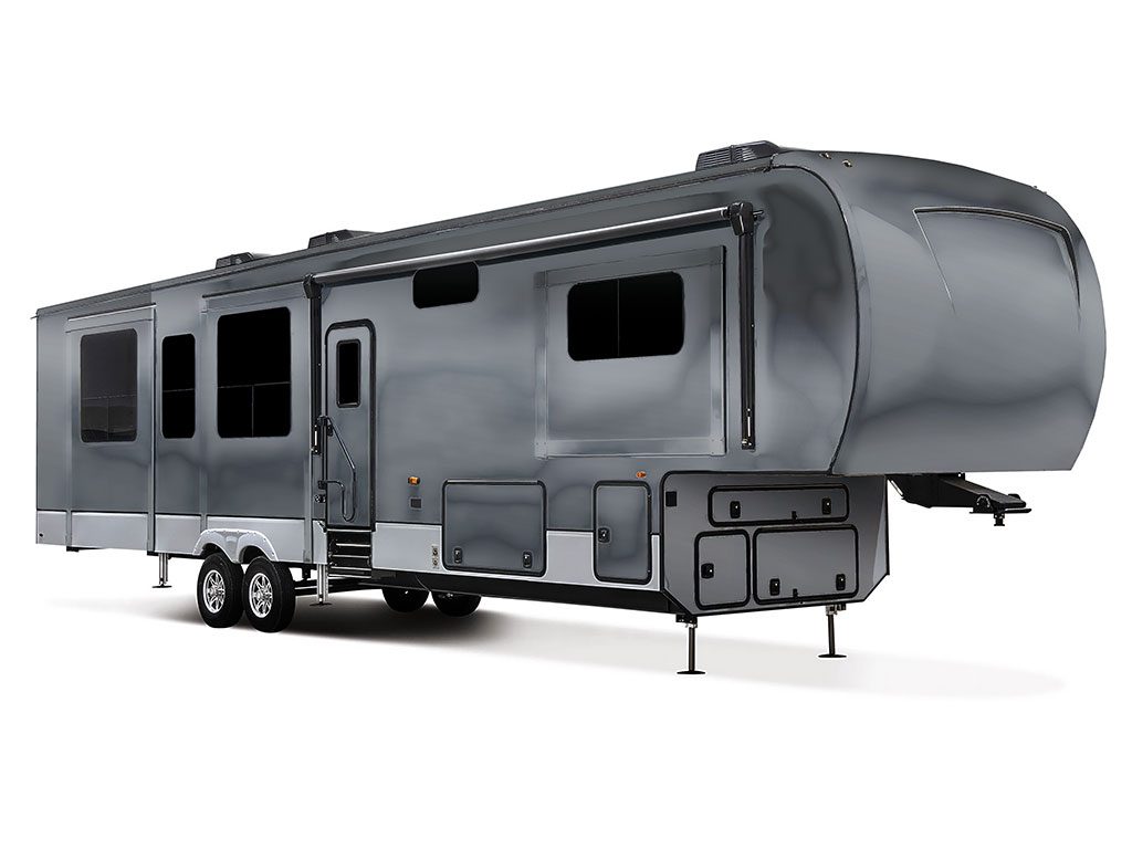 Rwraps Matte Chrome Dark Gray Fog (Metallic) RV Vinyl Wraps