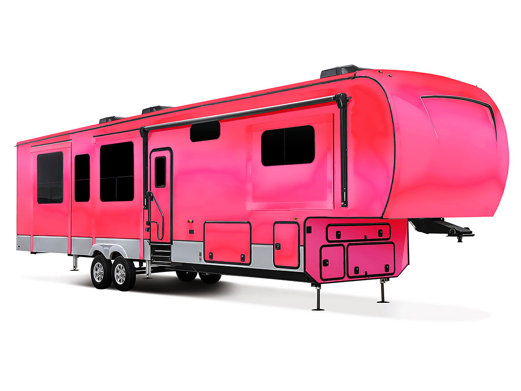 Rwraps Matte Chrome Pink Rose RV Vinyl Wraps