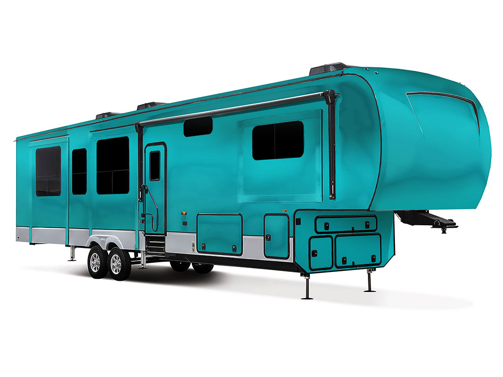 Rwraps Matte Chrome Teal RV Vinyl Wraps