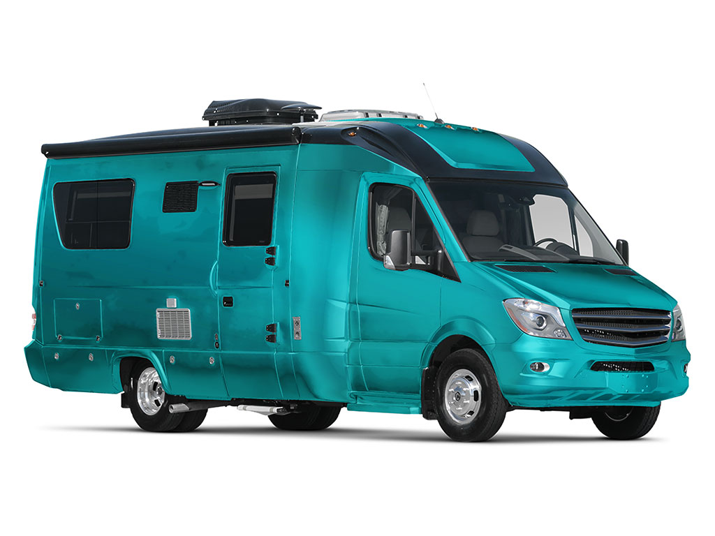 Rwraps Matte Chrome Teal Do-It-Yourself RV Wraps