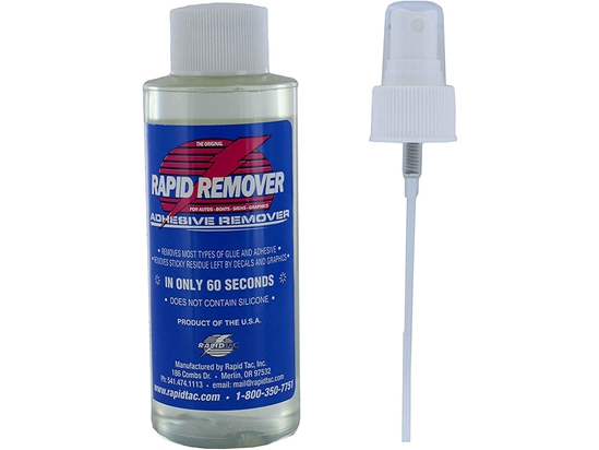 Rapid Remover - Adhesive Remover by Rapid Tac - 1 Quart with Spray