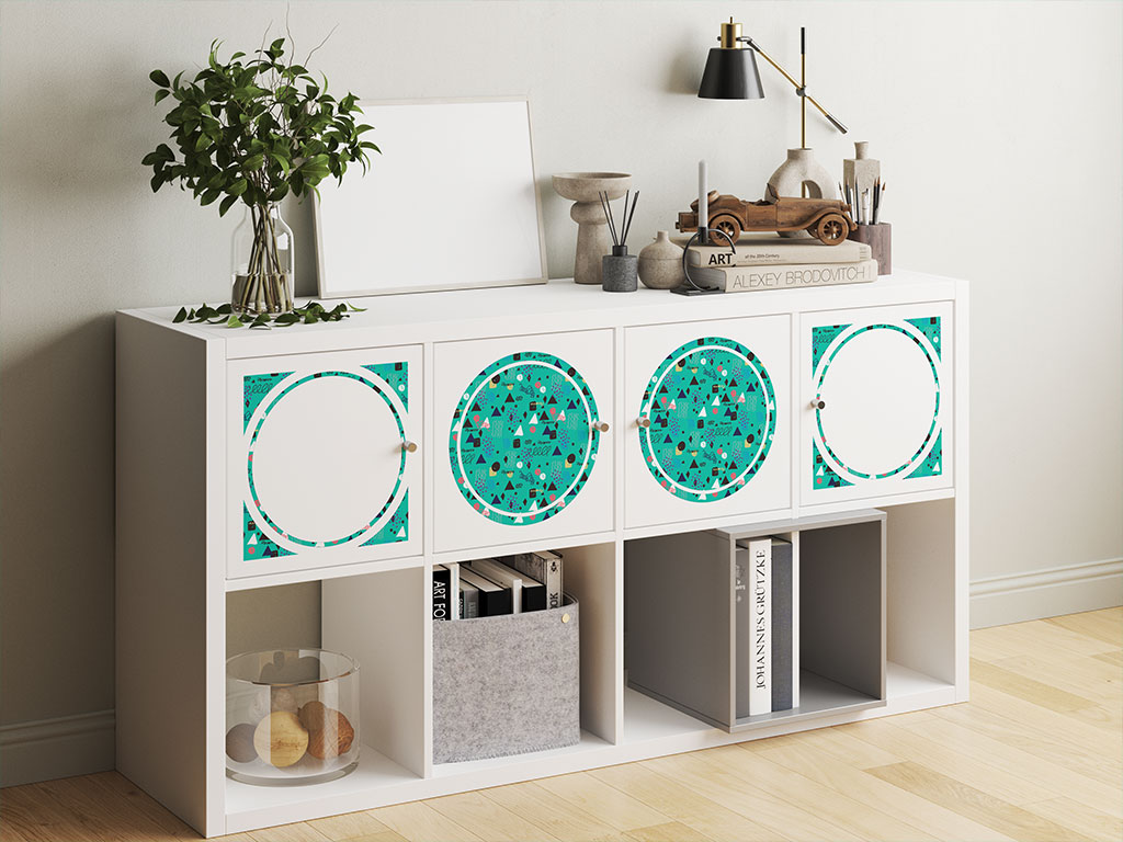 Aquarius Dawning Abstract Geometric DIY Furniture Stickers
