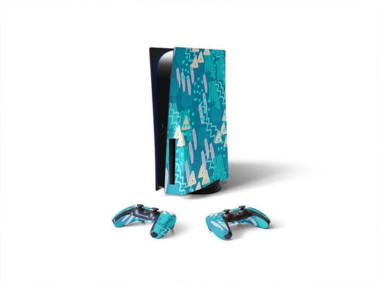 Fred Jones Abstract Geometric Sony PS5 DIY Skin