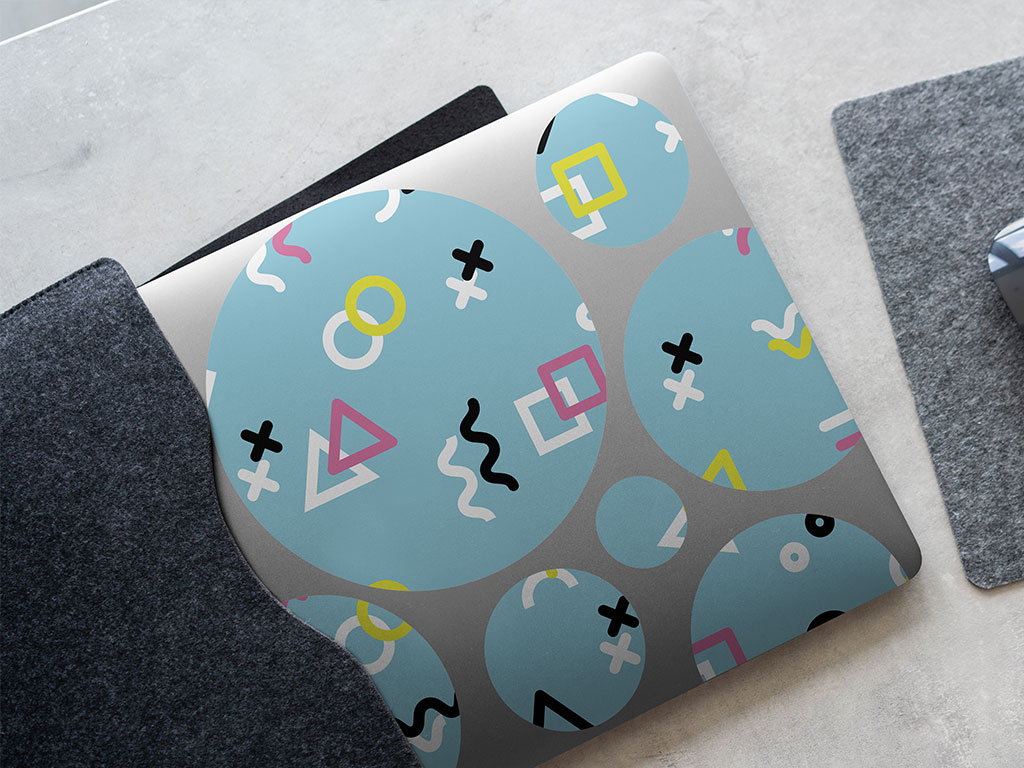 Groovy Baby Abstract Geometric DIY Laptop Stickers