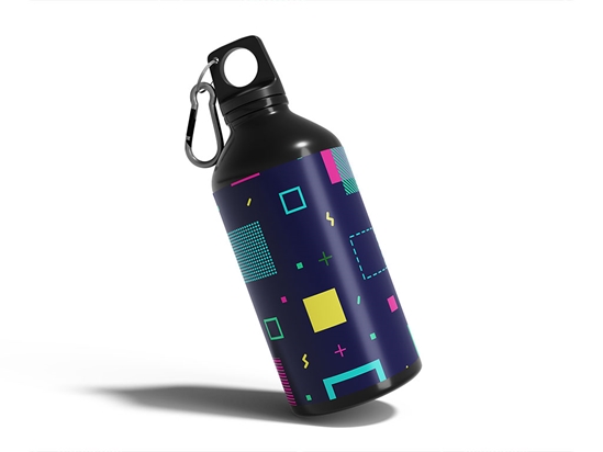 New Medium Abstract Geometric Water Bottle DIY Stickers