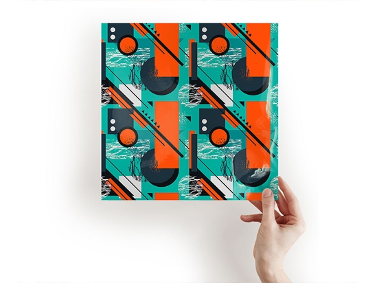 Oil Spill Abstract Geometric Craft Sheets