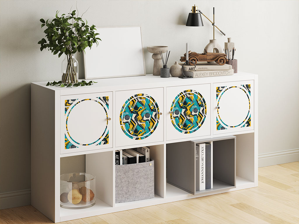 Over Again Abstract Geometric DIY Furniture Stickers