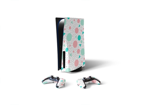 Sweet Dots Abstract Geometric Sony PS5 DIY Skin