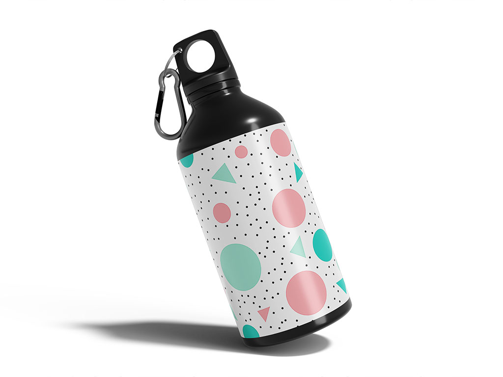 Sweet Dots Abstract Geometric Water Bottle DIY Stickers