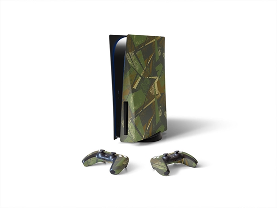 Army Dreamers Abstract Geometric Sony PS5 DIY Skin