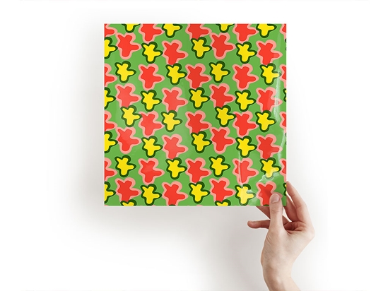 Field Frolic Abstract Geometric Craft Sheets