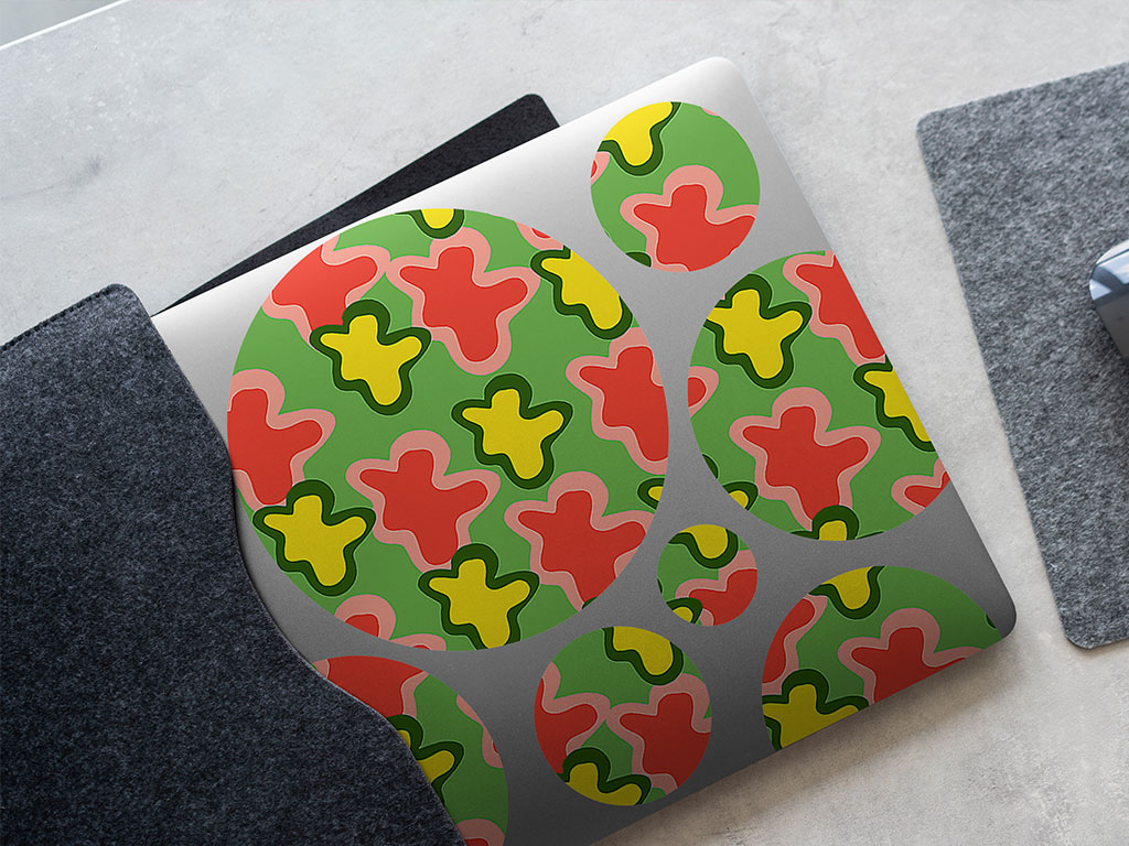 Field Frolic Abstract Geometric DIY Laptop Stickers