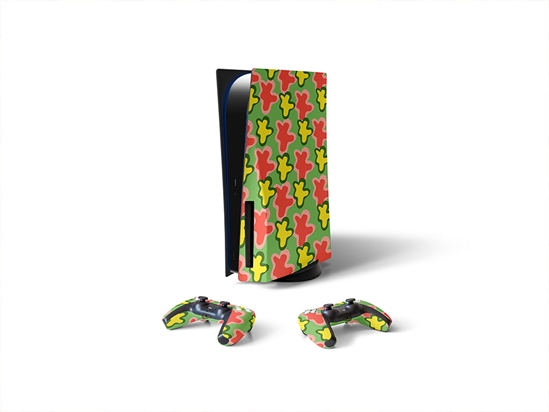 Field Frolic Abstract Geometric Sony PS5 DIY Skin