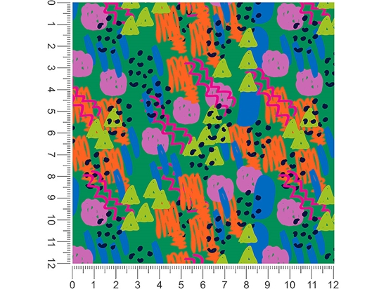 Scientific Amalgamation Abstract Geometric 1ft x 1ft Craft Sheets