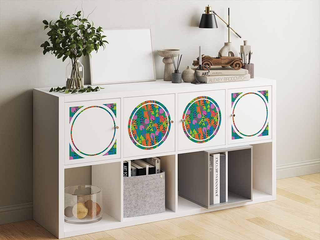 Scientific Amalgamation Abstract Geometric DIY Furniture Stickers