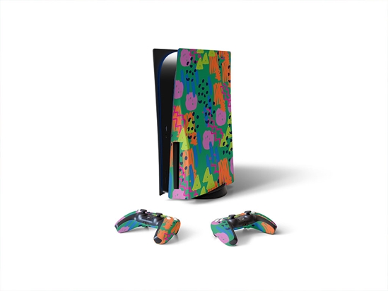 Scientific Amalgamation Abstract Geometric Sony PS5 DIY Skin