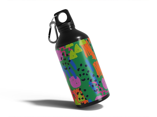 Scientific Amalgamation Abstract Geometric Water Bottle DIY Stickers