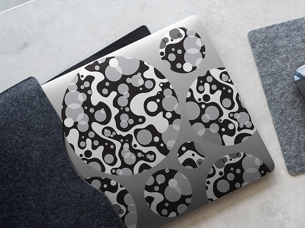 Globular Puddles Abstract Geometric DIY Laptop Stickers