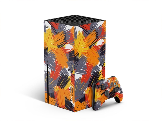 Fire Princess Abstract Geometric XBOX DIY Decal