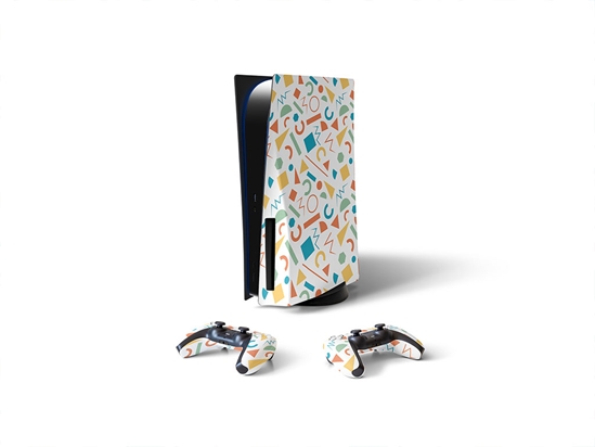 Leaping Mind Abstract Geometric Sony PS5 DIY Skin