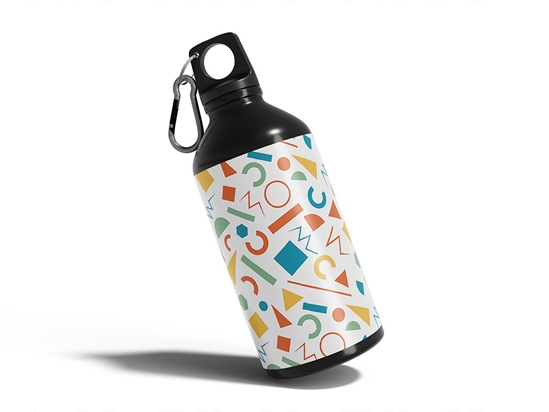 Leaping Mind Abstract Geometric Water Bottle DIY Stickers