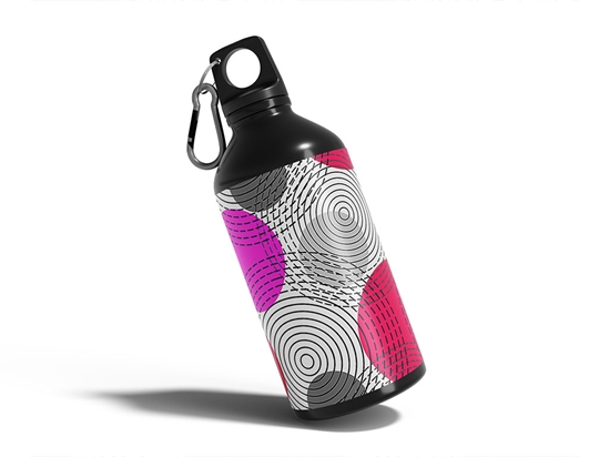 Across Time Abstract Geometric Water Bottle DIY Stickers