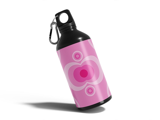 Beating Heart Abstract Geometric Water Bottle DIY Stickers