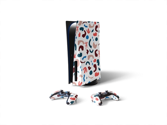 Flowing Blouse Abstract Geometric Sony PS5 DIY Skin