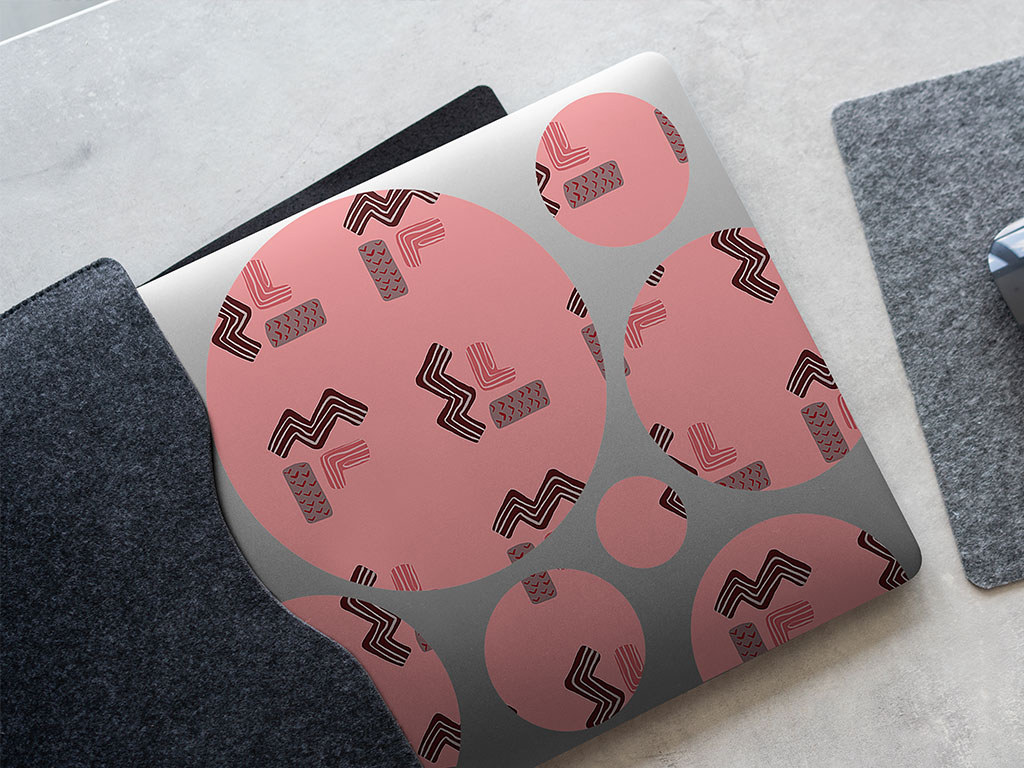 In Bed Abstract Geometric DIY Laptop Stickers