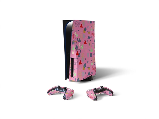 Kept Woman Abstract Geometric Sony PS5 DIY Skin