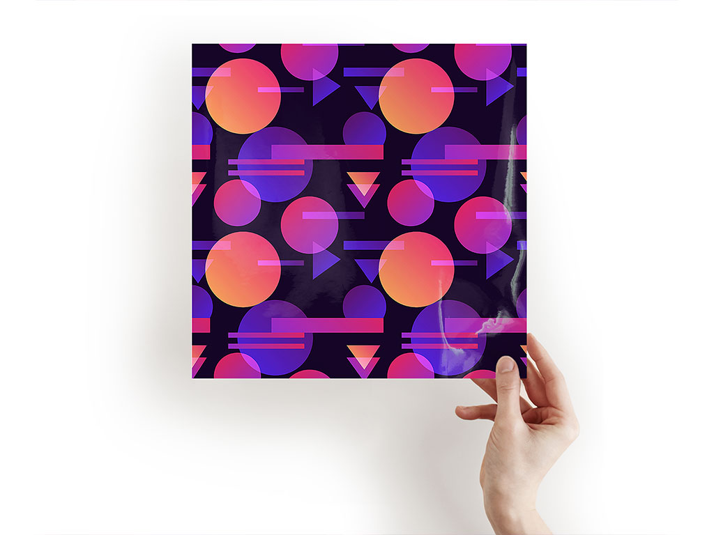 Black Cosmopolitan Abstract Geometric Craft Sheets