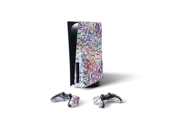 Bobby Pin Abstract Geometric Sony PS5 DIY Skin